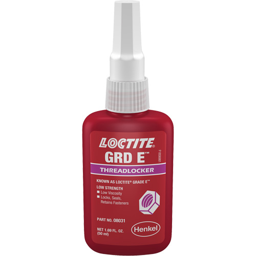 Threadlocker 080 Grade E, Purple, Low, 50 ml, Bottle