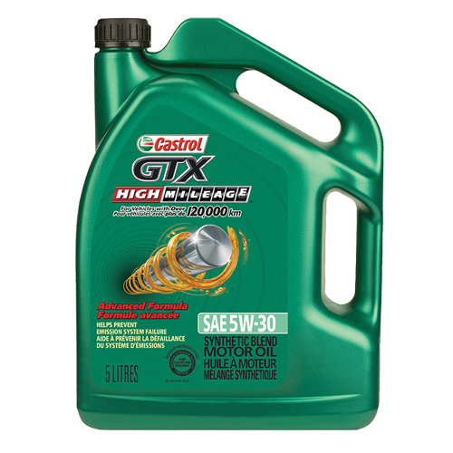 GTX® HIGH MILEAGE 5W30 Motor Oil, 5 L, Jug