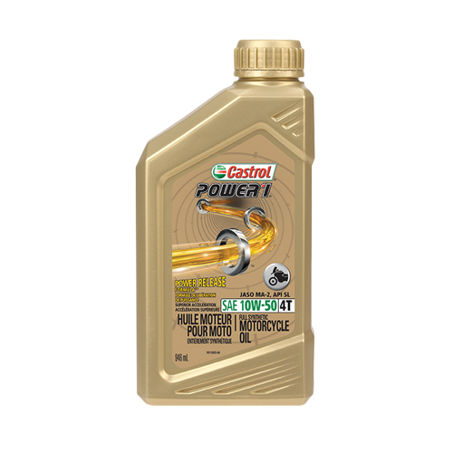 POWER 1<sup>®</sup> 10W50 Motorcycle Oil, 946 ml, Bottle