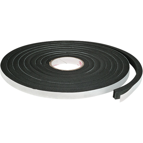 Single-Sided Foam Tape, 3 m (10') L x 3/8" W, 250 mils, Rubber
