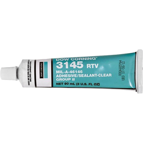 Dowsil RTV 3145 Silicone Adhesive Sealant MIL-A-46146, Tube, Clear ...