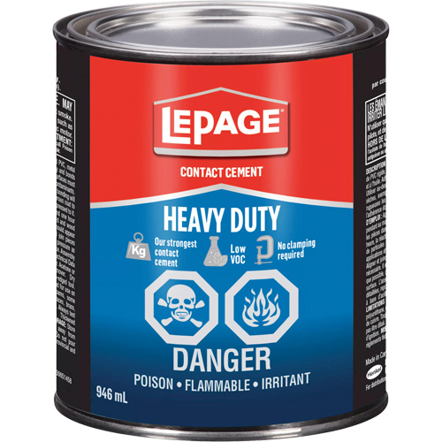 Heavy-Duty Contact Cement, Can, 946 ml, Amber