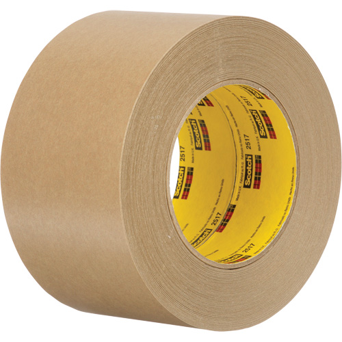 Scotch® Flatback Masking Tape, 72 mm (2-27/32") x 55 m (180'), Tan