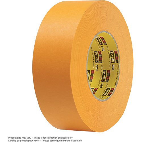 Performance Flatback Tape, 72 mm (3") W x 55 m (180') L, Yellow