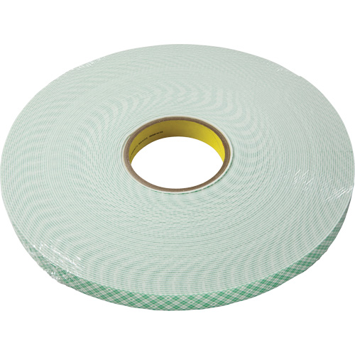 Double-Coated Urethane Foam Tape, 9.5 mm (3/8") W x 33 m (108') L, 60 mils Thick