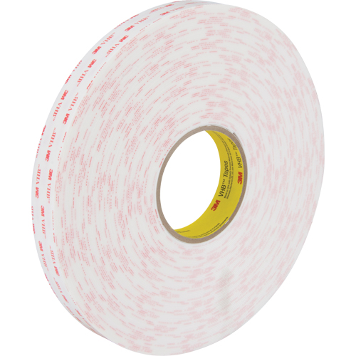 VHB™ Tape 4950, 25.4 mm (1") W x 33 m (108') L, 45 mils Thick