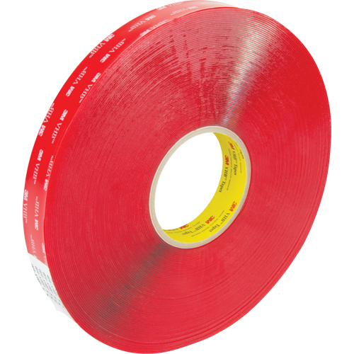 4910 Foam Tape, 25.4 mm (1") W x 33 m (108') L, 40 mils Thick