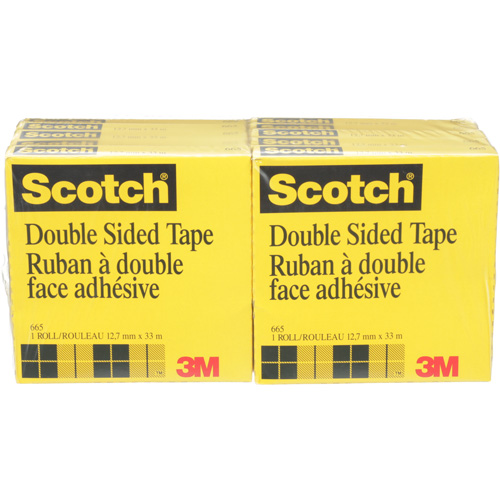 SCOTCH<sup>®</sup> DOUBLE-COATED;TAPE 665, 12MM X 33M  BO