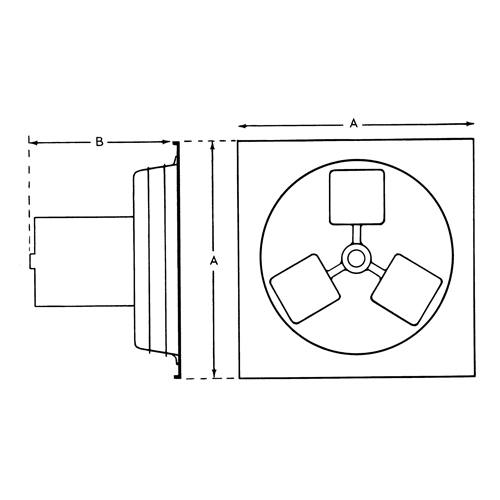 Exhaust Fan 12" 1SP Panel Series - Exhaust Fans - BA059