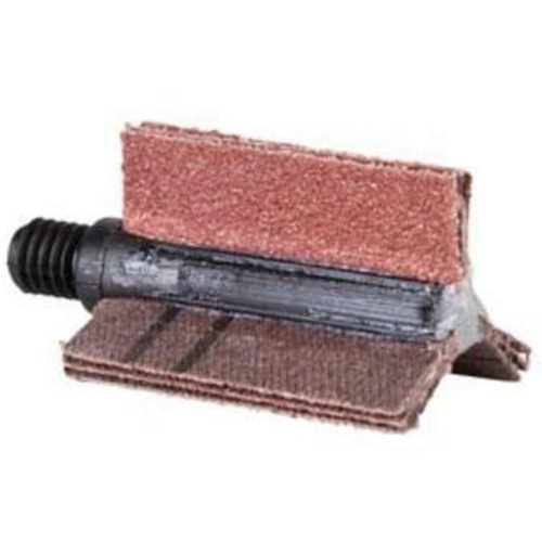 Plain Flap B-410 Bore Polisher, Aluminum Oxide, 60 Grit, 2-1/2" x 1-1/2" x