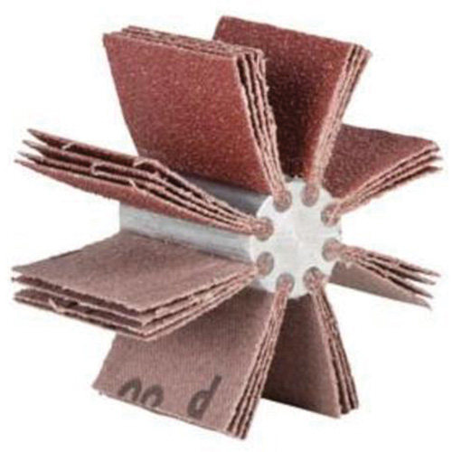 Plain Flap B-810 Bore Polisher, Aluminum Oxide, 60 Grit, 2-3/4" x 1-1/2" x