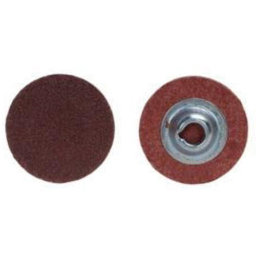 Quick-Change Cloth Disc, 2" Dia., 60 Grit, Aluminum Oxide
