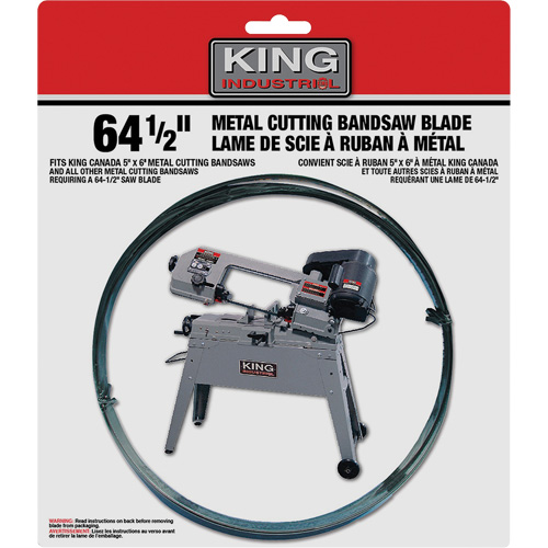 Metal Cutting Bandsaw Blade, Bi-Metal, 1/2" W x 0.025" Thick, 14 TPI