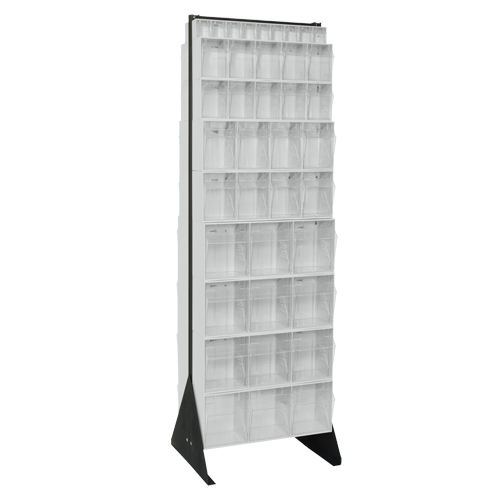 Tip-Out Bins Stand, 23-5/8" W x 16" D x 75" H, 72 Drawers