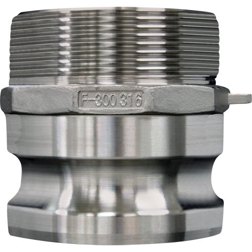 Cam & Groove Coupling, Stainless Steel, Type F, 3/4", Male NPT, 250 PSI