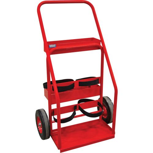 Hot Works Fire Prevention Cart, Semi-Pneumatic Wheels, 17.75" W x 8.9" L Base, 100 lbs.