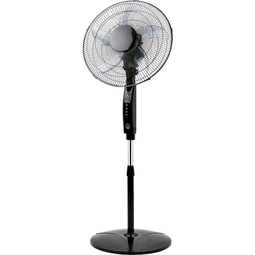 Oscillating Pedestal Fan with Remote Control, Commercial, 3 Speed, 16" Diameter