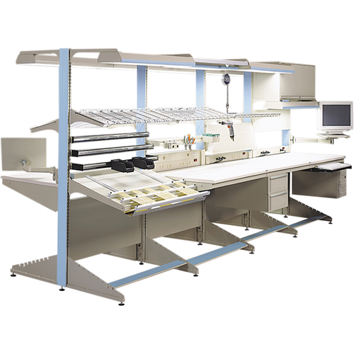 Modular Ergonomic Workstations - Tool Glide Track & Trolley Assemblies - Workstation Tool Guide Track - FH556