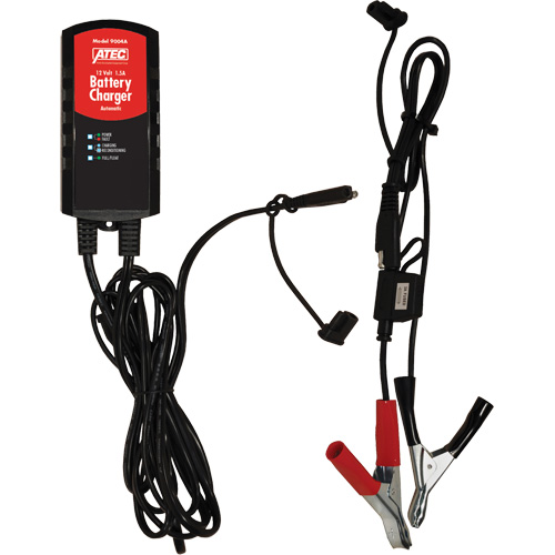 Automatic 1.5 Amp 12 Volt Smart Charger, Maintainer & Rejuvenator - Car Battery Charger - FLU057