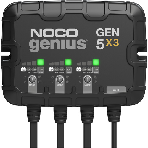 Genius Gen5X3 3-Bank, 15-Amp On-Board Battery Charger