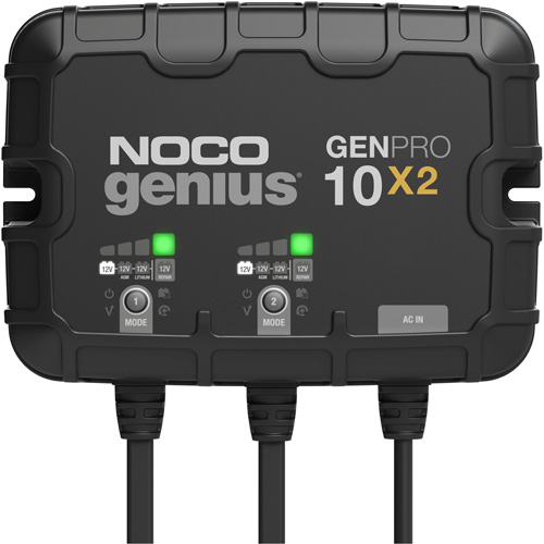 Genius GenPro10X2 2-Bank, 20-Amp On-Board Battery Charger