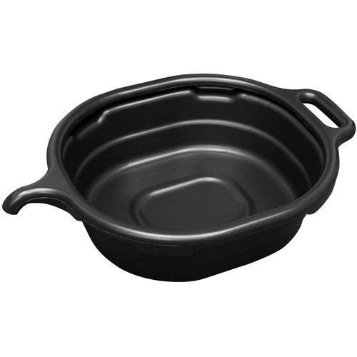 Black Oval Drain Pan