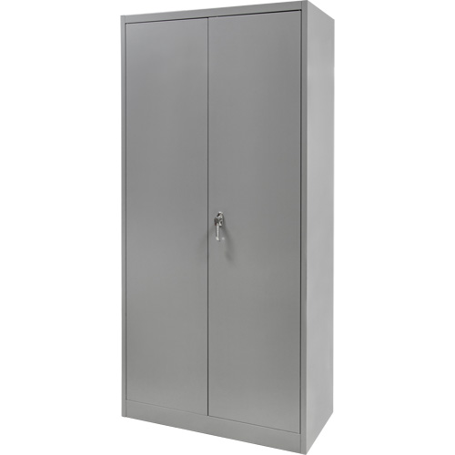 Wardrobe Storage Cabinet, Steel, 36" W x 18" D x 72" H, Grey