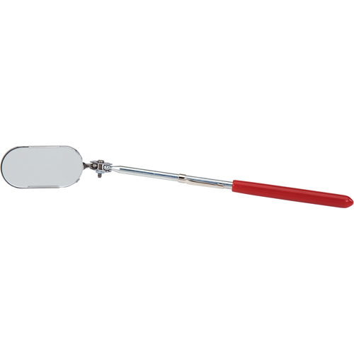 Inspection Mirror, Oval, 2" L x 1" W, Non Telescopic