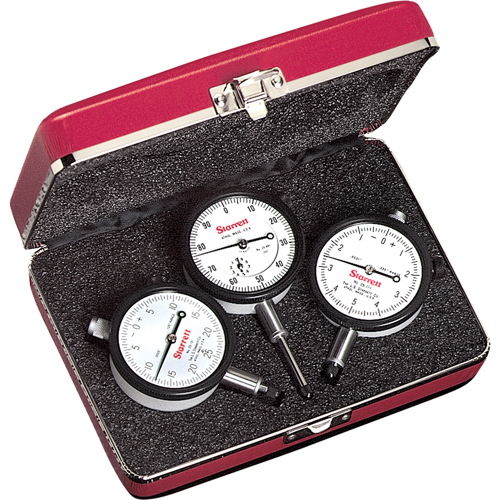 Dial Indicator Sets - No. 253 Series, 0" - 1"/0" - 0.125"/0" - 0.025" Range