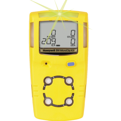 BW™ MicroClip X3 Multi-Gas Detector, 3 Gas, LEL - H2S - O2