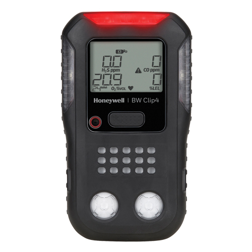 BW™ Clip 4 Multi-Gas Detector, 4 Gas, LEL - O2 - CO - H2S - Personal Gas Detectors - HZ284