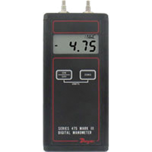 Manometer, Digital, 0 - 1.00 in. w.c