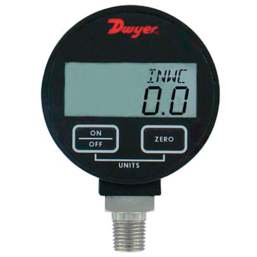 Pressure Gauge, 2-31/50" , 200 psi, Bottom Mount, Digital