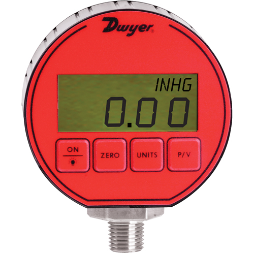Pressure Gauge, 3" , 1000 psi, Bottom Mount, Digital