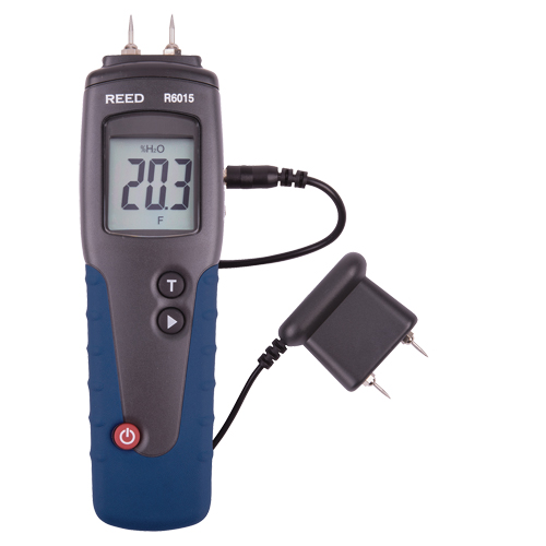 Wood Moisture Meter, 6 - 99.9% Moisture Range, 32°- 104°F (0°- 40°C) Temperature Range