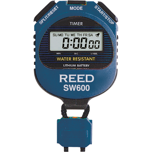 REED™ SW600 Stopwatch with ISO Certificate, Digital, Water Resistant