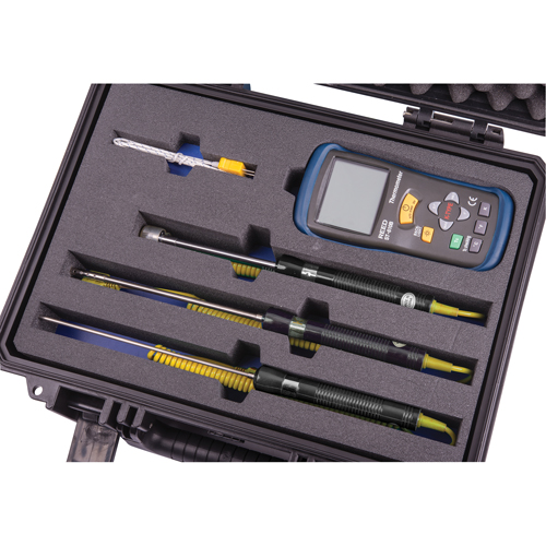 Thermocouple Thermometer Kit, Contact, Digital, -58-2000°F (-50-1300°C) - Thermometer - IB877