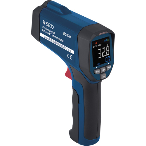 Professional Infrared Thermometer, -26 - 1472° F ( -32 - 800° C ), 30:1, Adjustable Emmissivity - IR Thermometer - IC114