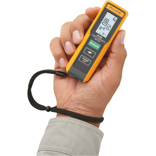 417D Laser Distance Meter, 0.6' - 131' (0.2 m - 40 m) Range, Digital (Electronic) - Distance Measuring Tool - IC331