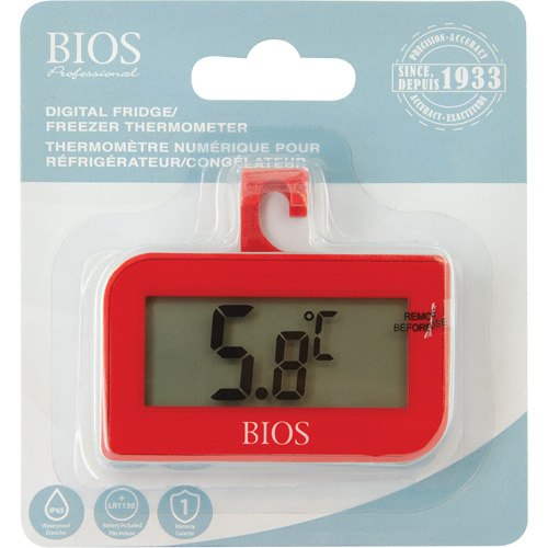 Fridge/Freezer Thermometer, Non-Contact, Digital, -4-122°F (-20-50°C) - Thermometer - IC666