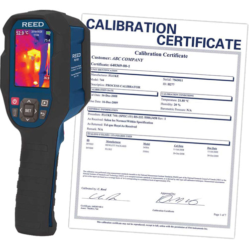 Thermal Imaging Camera with ISO Certificate, 160 x 120 pixels, -10° - 400°C (14° - 752°F), 50 mK