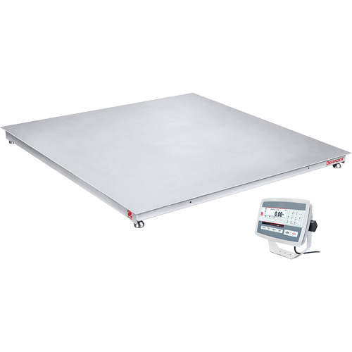 DEFENDER™ 5000 Washdown Floor Scale, 2500 lbs. Capacity, 48" W x 48" L
