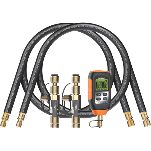 Rapid Evacuation Kit with Hoses, Core Tools, & Micron Gauge