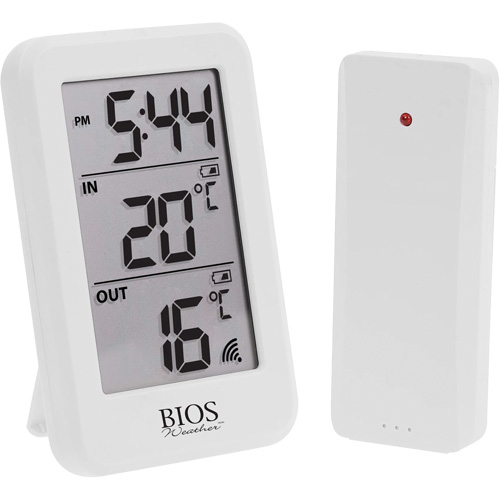 Wireless Indoor/Outdoor Thermometer, Non-Contact, Digital, -40-158°F (-40-70°C)