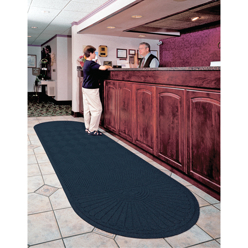Waterhog® Grand Eco Premier Matting, Wiper/Scraper, 6' x 10' x 3/8", Indigo
