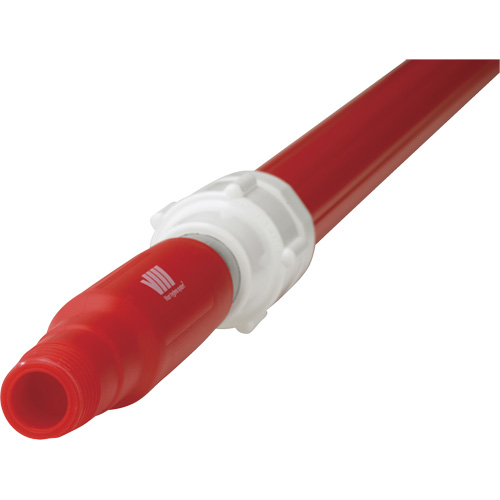 Deck Scrub Handle, Brush/Pad Holder, Red, Telescopic, 62"-113" L - Food Hygiene Handles - JL181