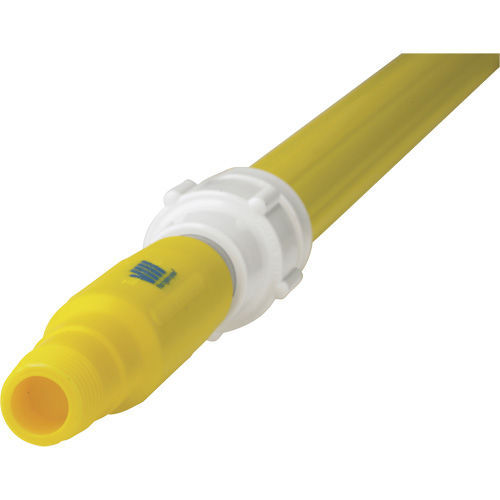 Deck Scrub Handle, Brush/Pad Holder, Yellow, Telescopic, 62"-113" L - Food Hygiene Handles - JL182