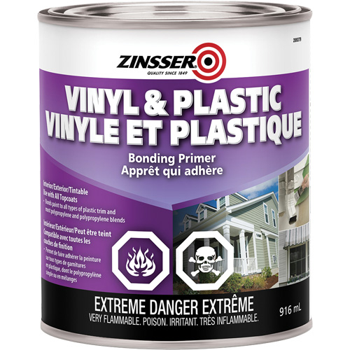 Vinyl & Plastic Bonding Primer, 916 ml, Can, White