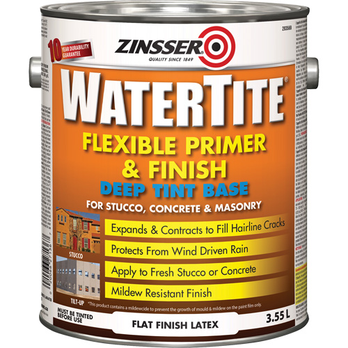 Watertite® Weatherproof Flexible Primer & Finish, 3.55 L, Gallon, Tint Base
