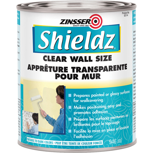 Shieldz® Acrylic Wall Size Sealer, 946 ml, Can, Clear